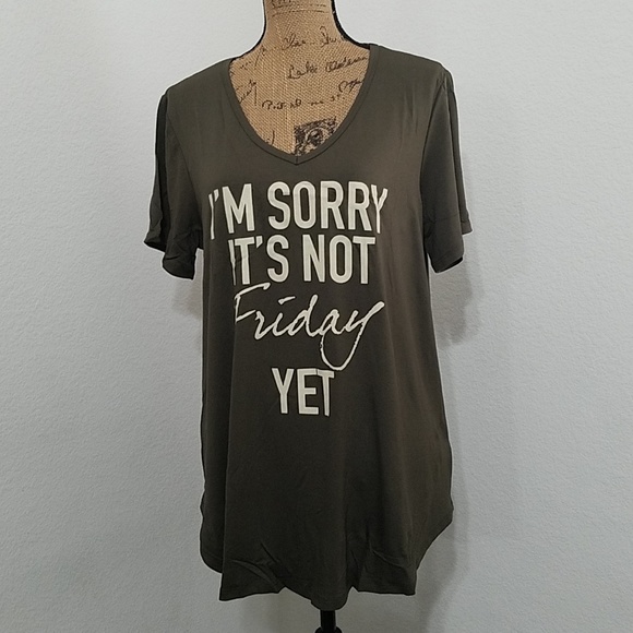 h.i.p. graphic tee 'I'm sorry it's...' PLUS•NWT - Picture 6 of 12